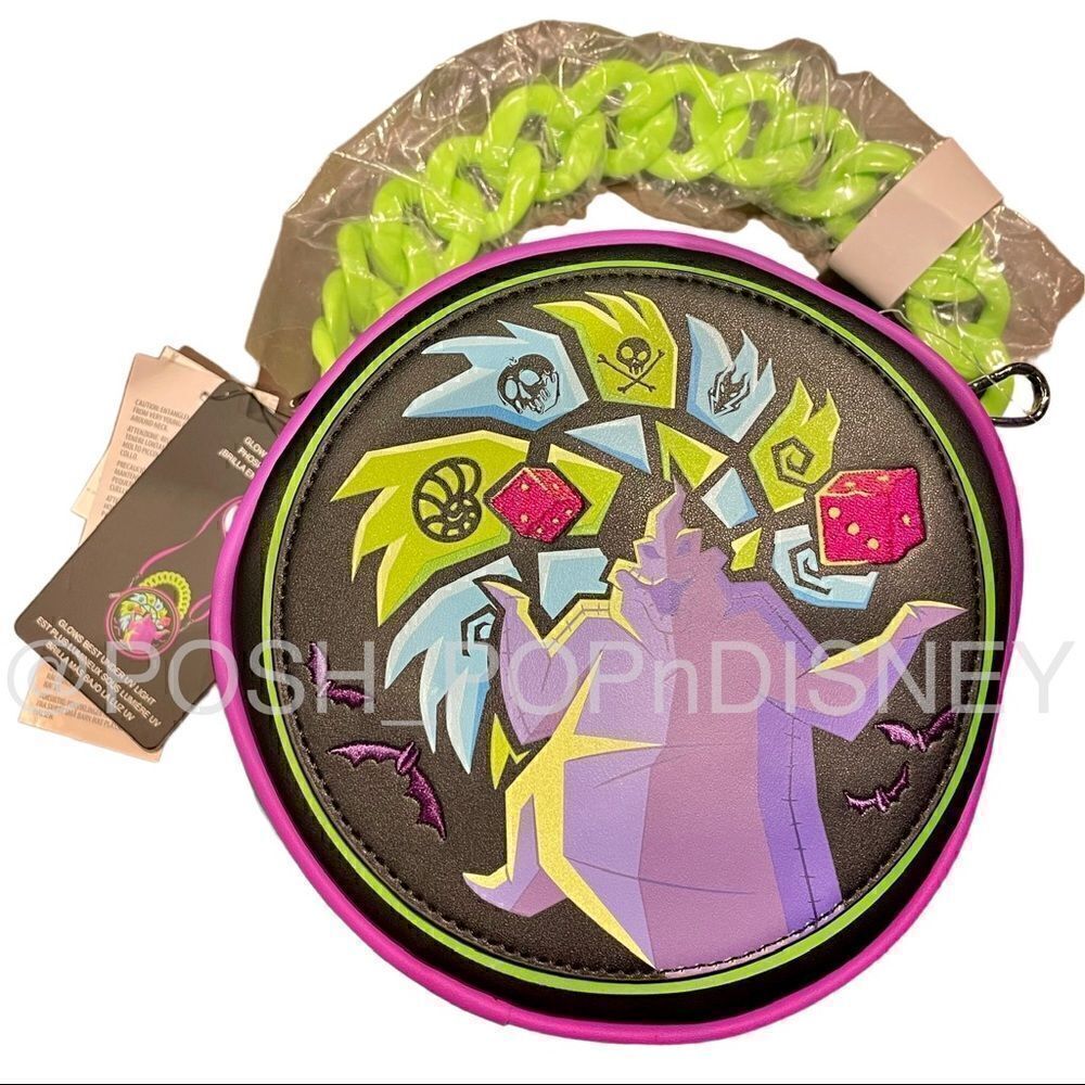 Loungefly OOGIE BOOGIE  BASH 2022 LIME GREEN PURPLE PInk GLOW IN THE DARK
